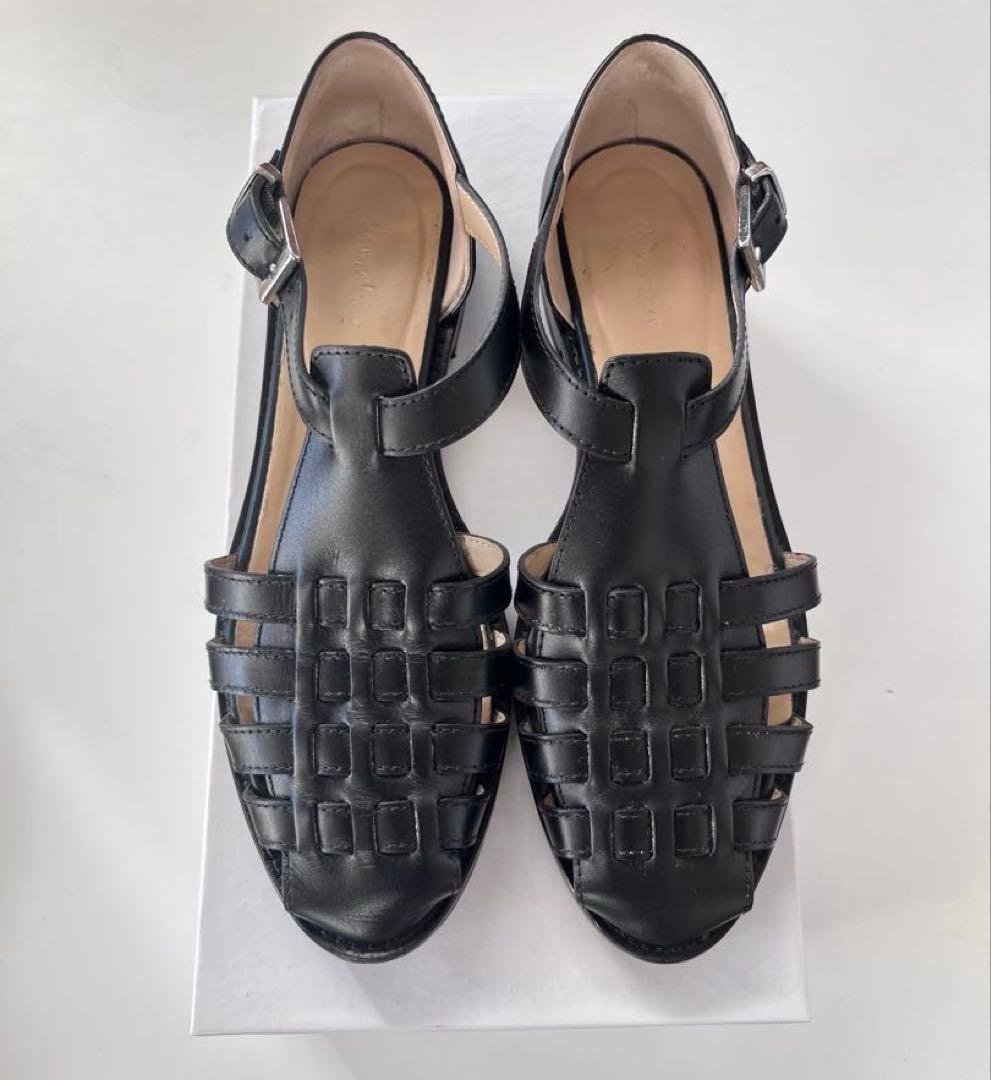 Steven Alan スティーブン アラン　レザー メッシュ サンダル 35