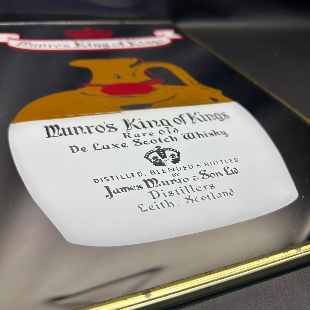 ♡J21005 ヴィンテージ パブミラー Munro's 壁掛け インテリア