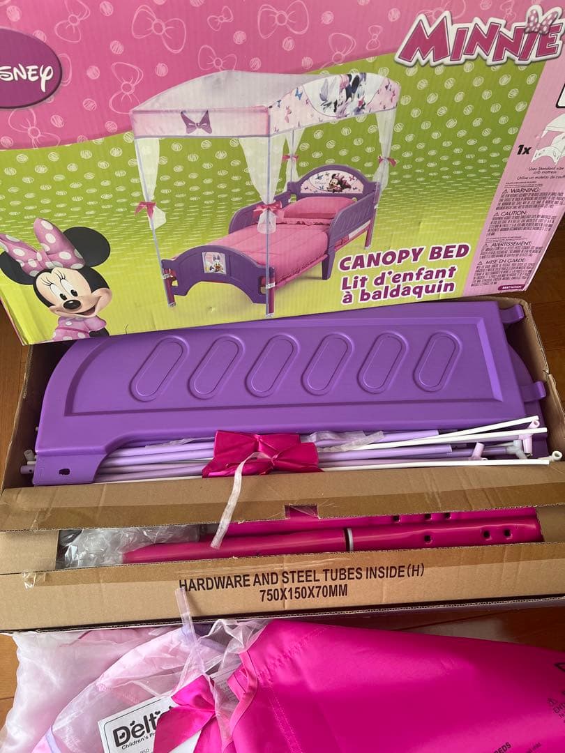 【ゾウさん】デルタ ディズニー キャノピー付き幼児用ベッド