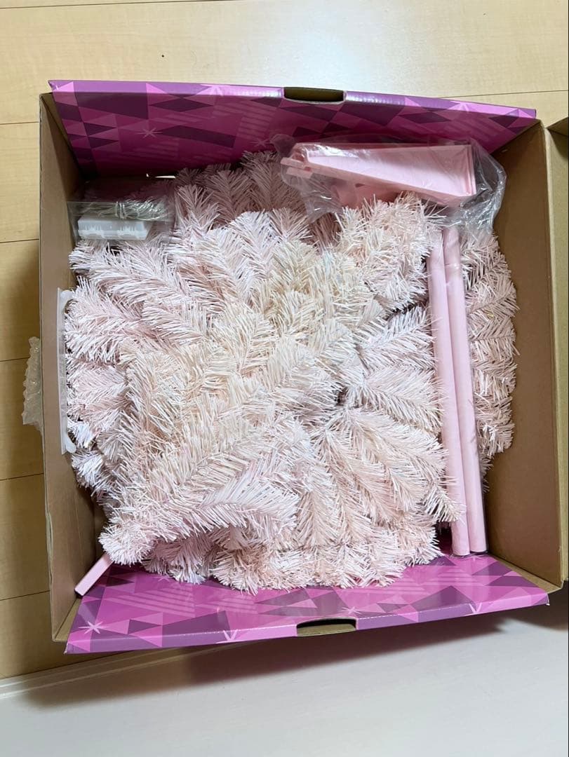 Francfranc 150cmクリスマスツリー ピンク