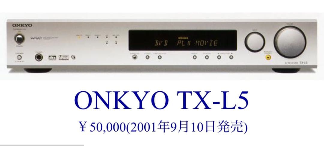 ONKYO TX-L5 AVレシーバー 通電OK/SP音出し確認済み/サラウンド