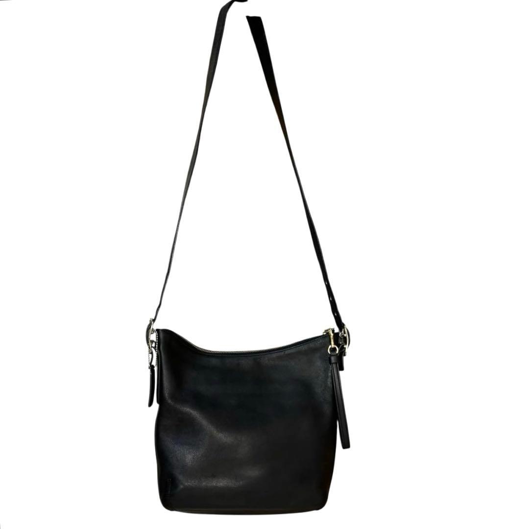 OLD COACH 　グラブタンレザー　ショルダーバッグ　ヴィンテージ　黒