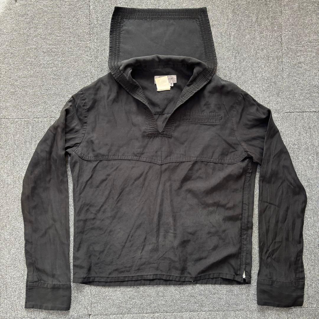 Yohji yamamoto 80s 90s アーカイブ シルク セーラーシャツ