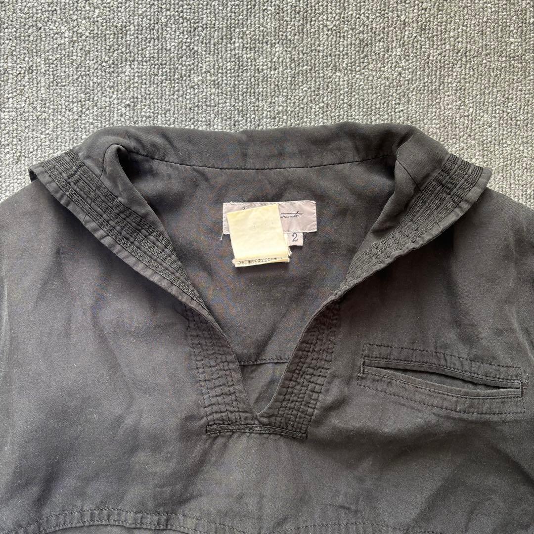 Yohji yamamoto 80s 90s アーカイブ シルク セーラーシャツ