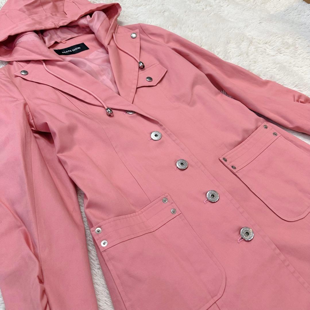 【未着用級•タグ付き】ピースナウ 2way 耳付きフード スプリングコート M