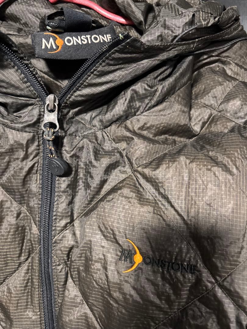 MOONSTONE ダウンジャケット ダークグレー フード付き