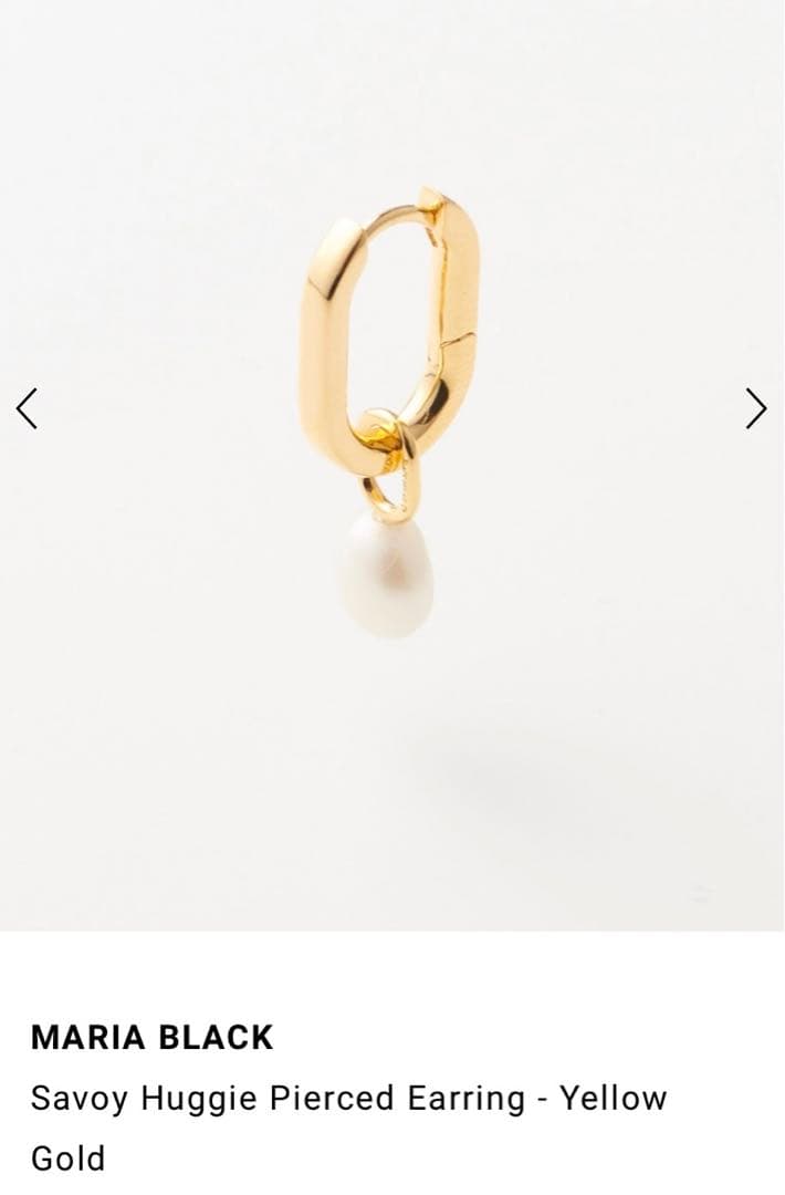 マリアブラック MARIA BLACK ピアス　パール　ゴールド　箱無し