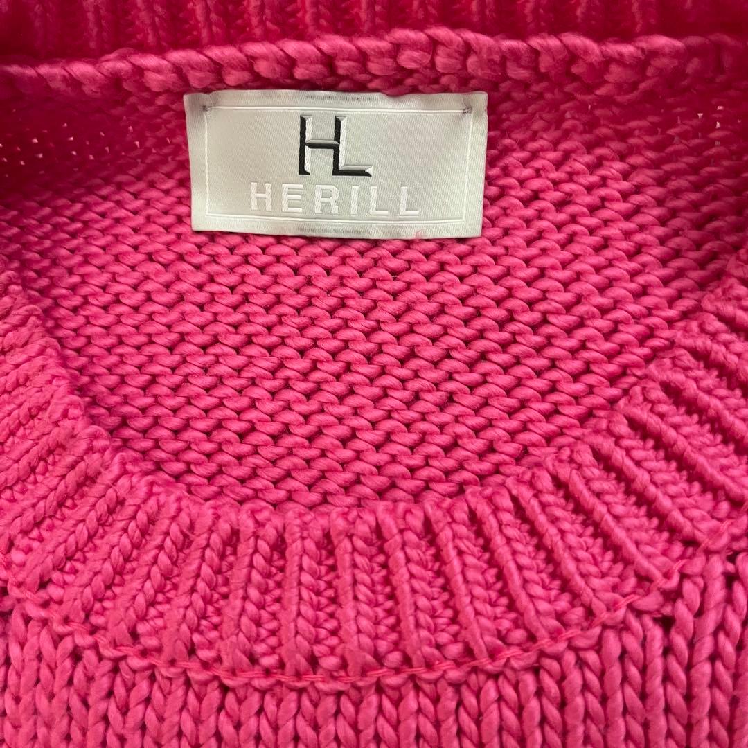 HERILL/2/コットンニット/美品/ヘリル/ピンク