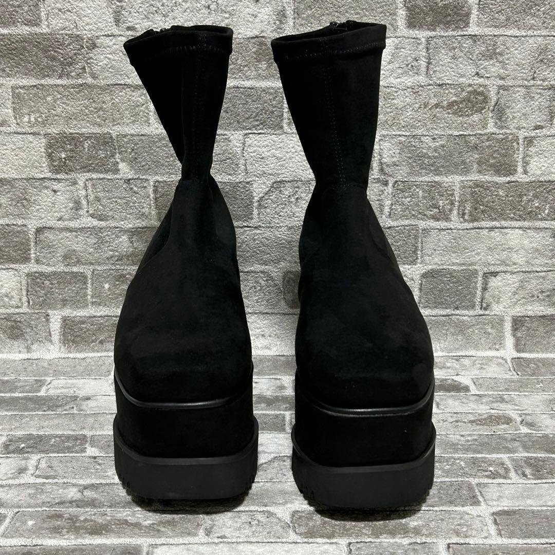 MURUA ムルーア プラットフォームスエードブーツ　バックジップ　22.5cm