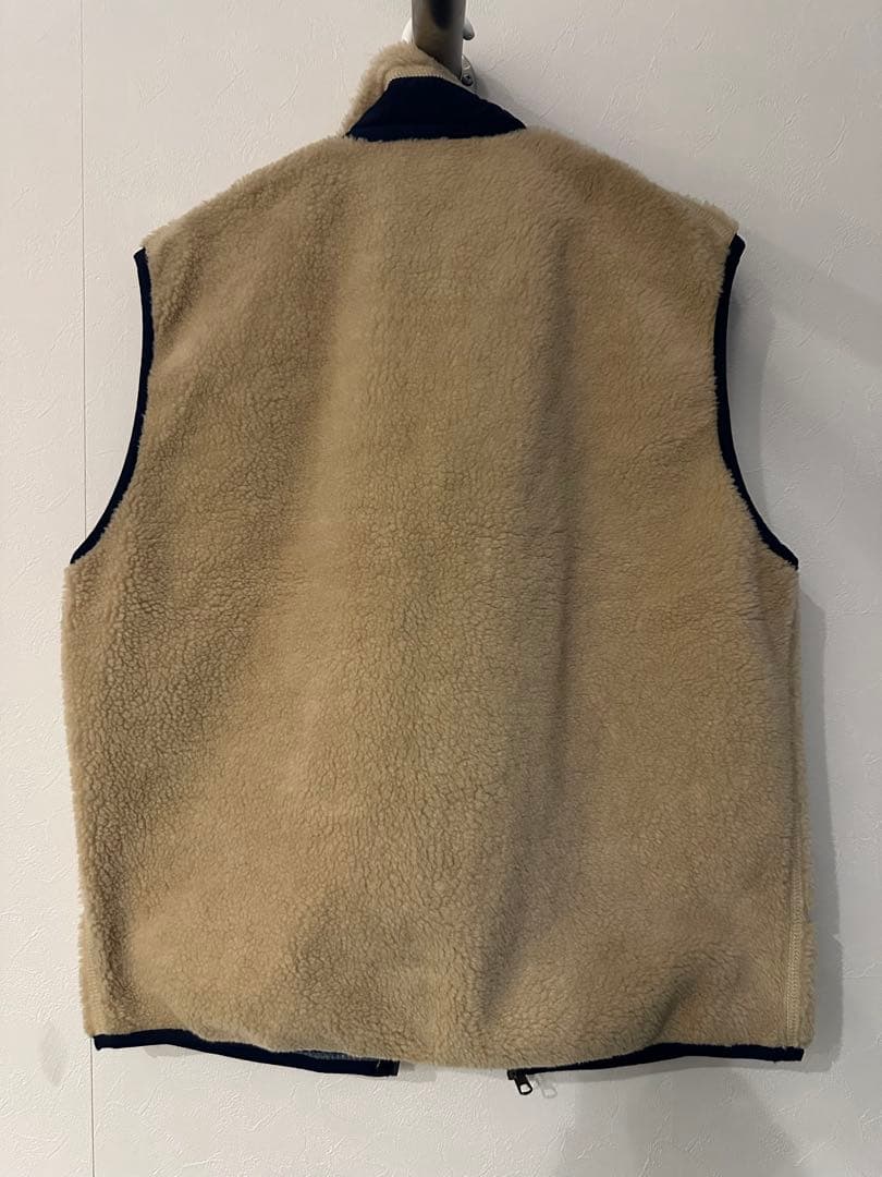 Patagonia レトロX ベスト ベージュ×ネイビー　USA製　Lサイズ