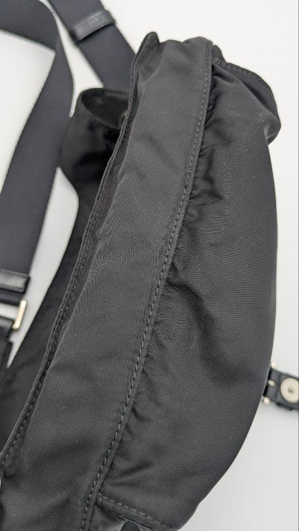 PRADA プラダ ナイロン ショルダーバッグ ブラック 三角ロゴ 正規品