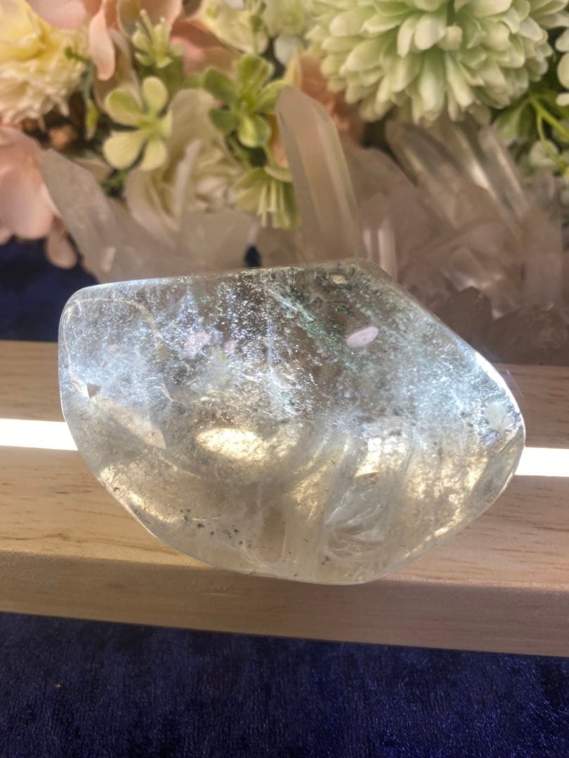 七福神の天然石 布袋様　縁起物　置物 クリスタル ガーデン共生