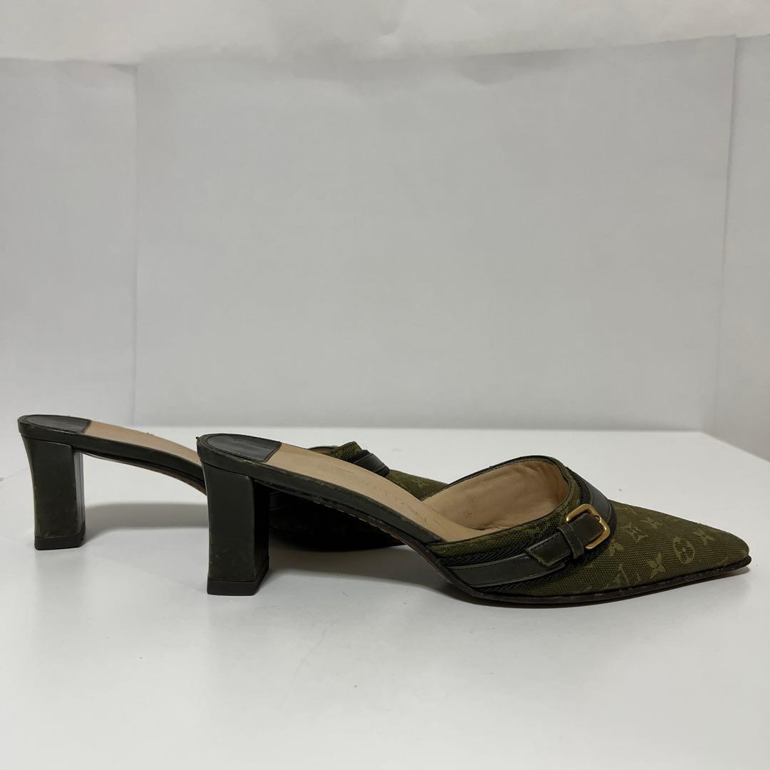 ルイヴィトン キャンバス モノグラムミニ ミュール 35 1/2 中古