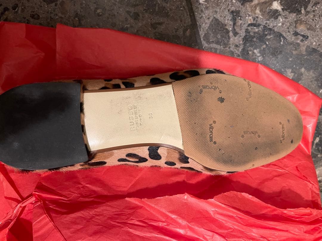 FRANCESCO RUSSO フランチェスコルッソ レオパードフラット