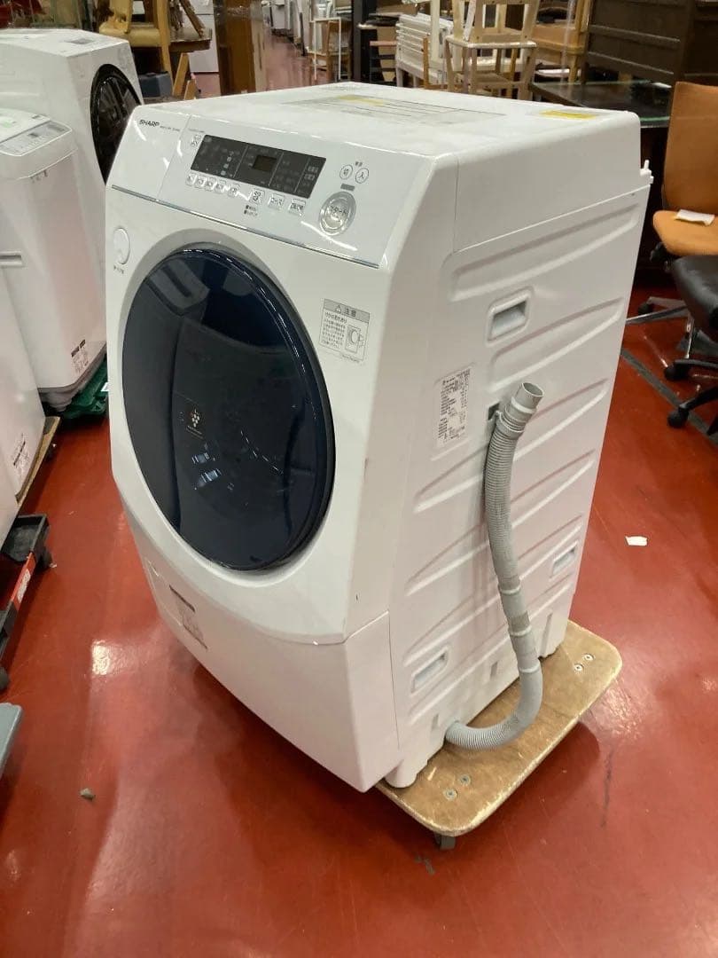 SHARP ドラム式洗濯乾燥機 ES-H10E-WR 2021年製