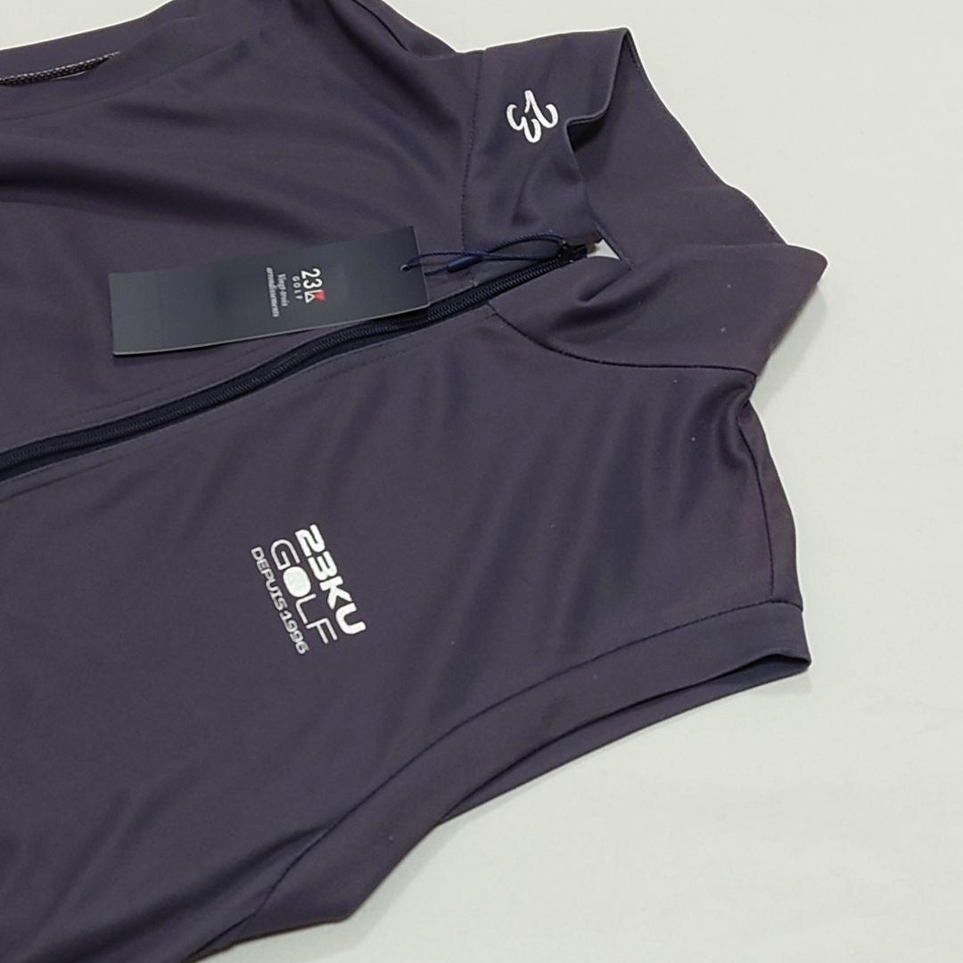 【新品タグ付き】23区ゴルフ ノースリーブワンピース レディースM〜L