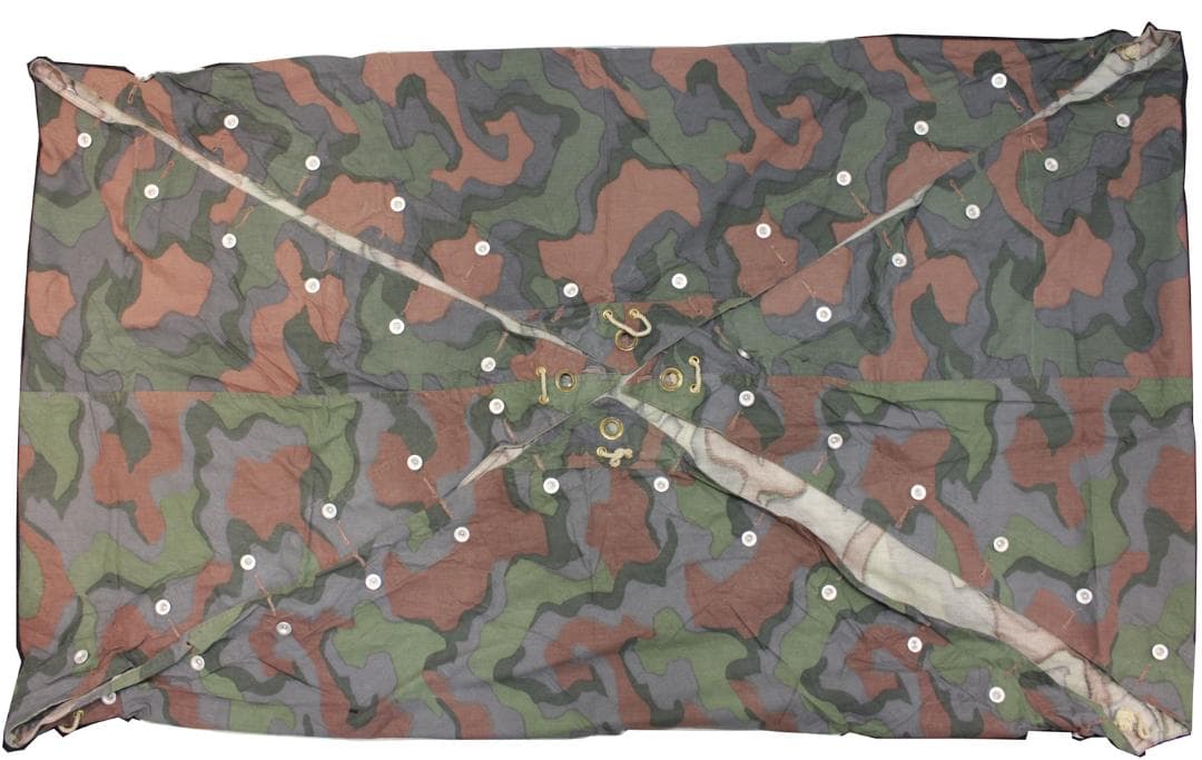 ノルウェー軍幕 テントシート 1枚 A カモフラージュ ポンチョ