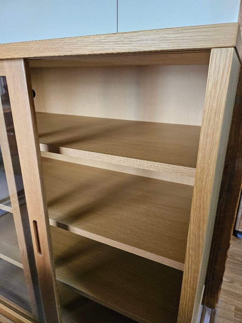 無印良品 キャビネット 食器棚 脚付き