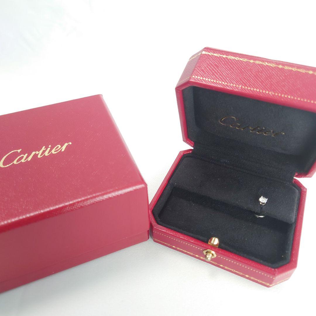 【美品】カルティエ ソリテール ダイヤモンド ピアス 片耳用 5694