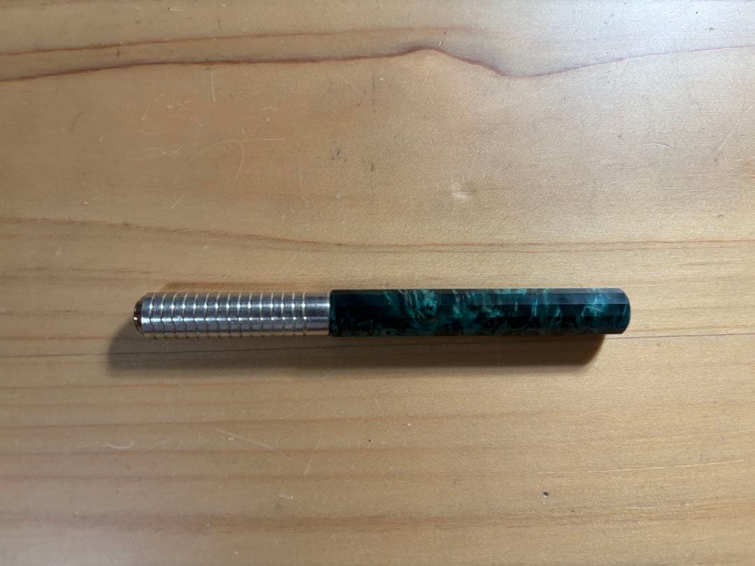 シャープタンク チューニングシャープ スタビライズドウッド 青緑 925シルバー