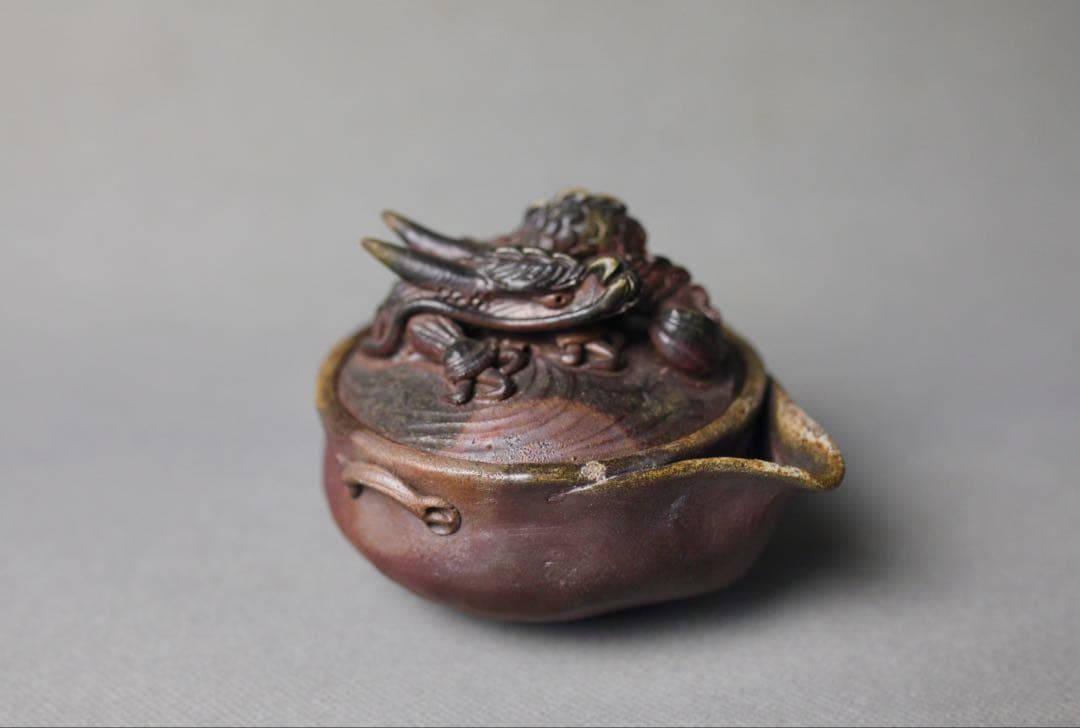 備前焼 龍細工 宝瓶 煎茶器 湯冷まし 七点