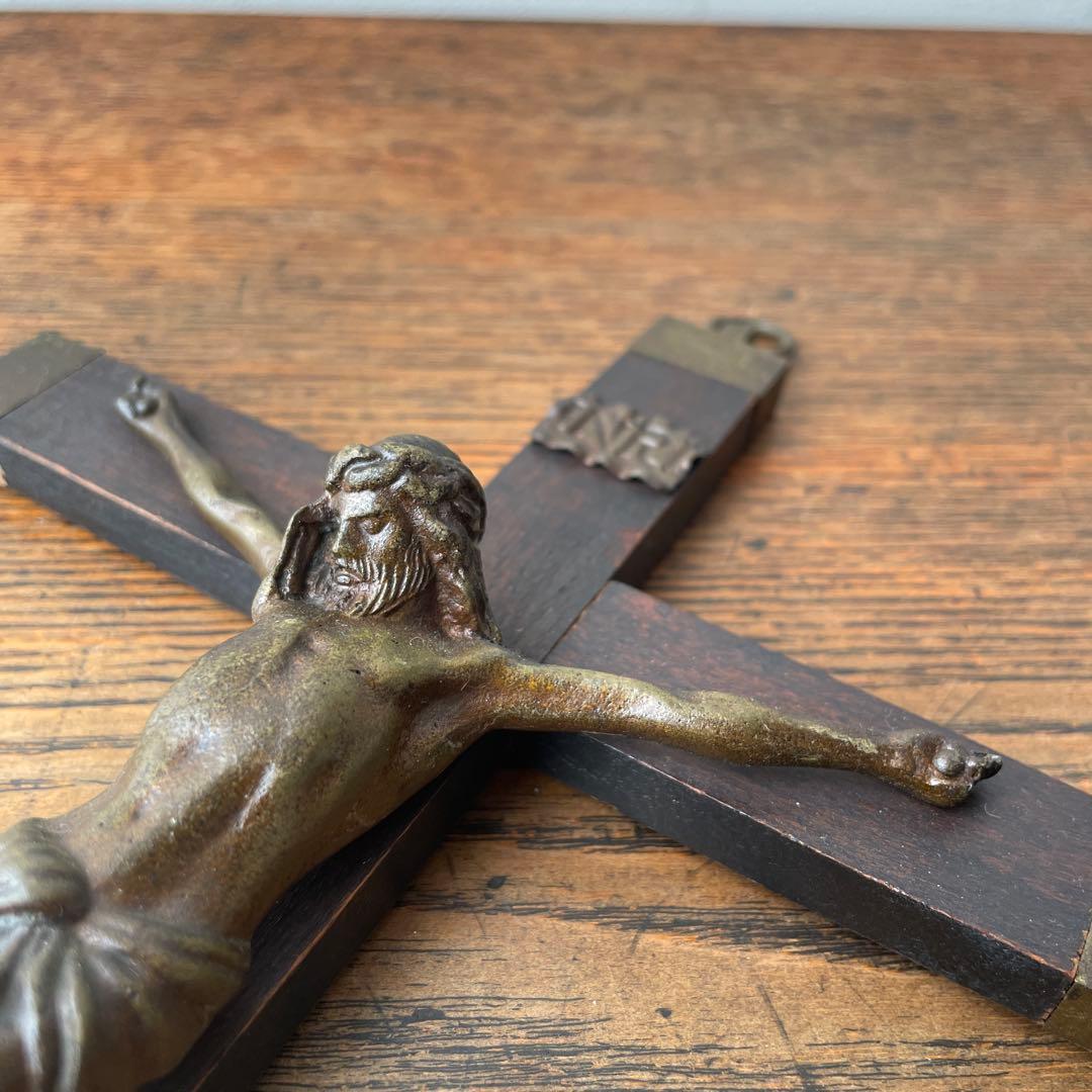 木製　十字架 イエス像　ヴィンテージ