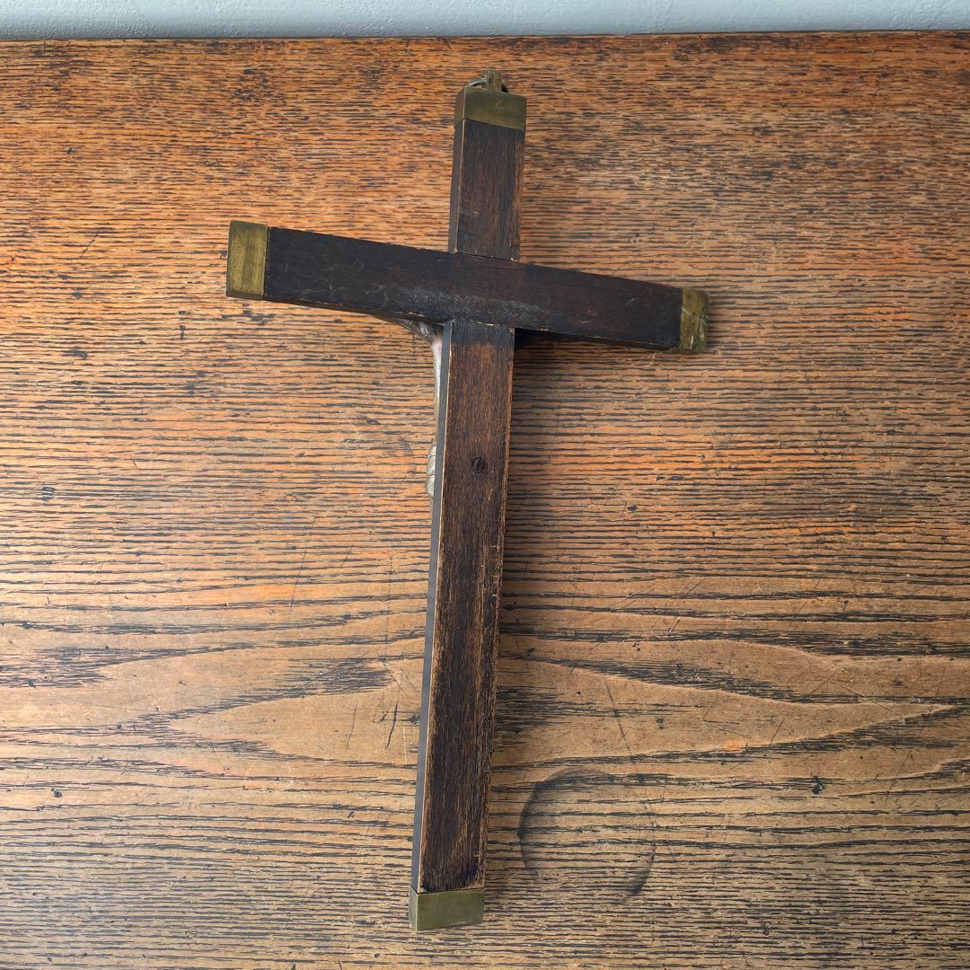 木製　十字架 イエス像　ヴィンテージ