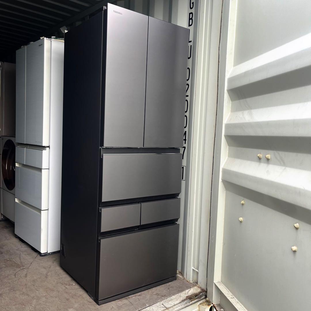 取付無料！東芝ベジータ チルドルーム搭載高性能スタイリッシュ6ドア冷蔵庫！洗濯機