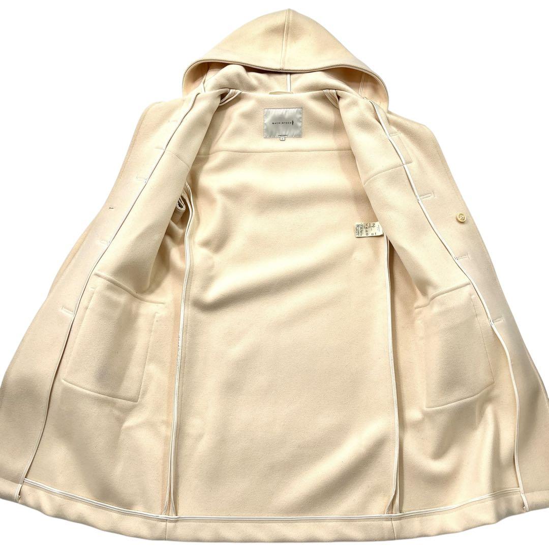 【未使用級　極美品】マッキントッシュ メルトン ダッフルコート 42 ホワイト