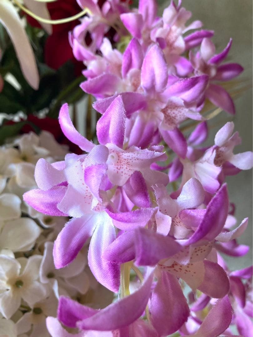 光触媒　人工観葉植物　ウォールグリーン　フェイクフラワー　カサブランカアレンジ