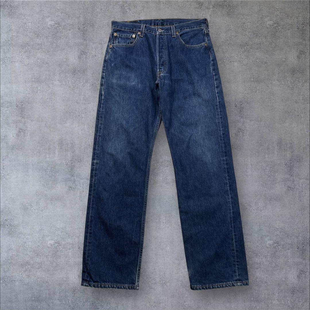 90s-00s USA製 最終期 501 ボタン裏553 サンベニート W34