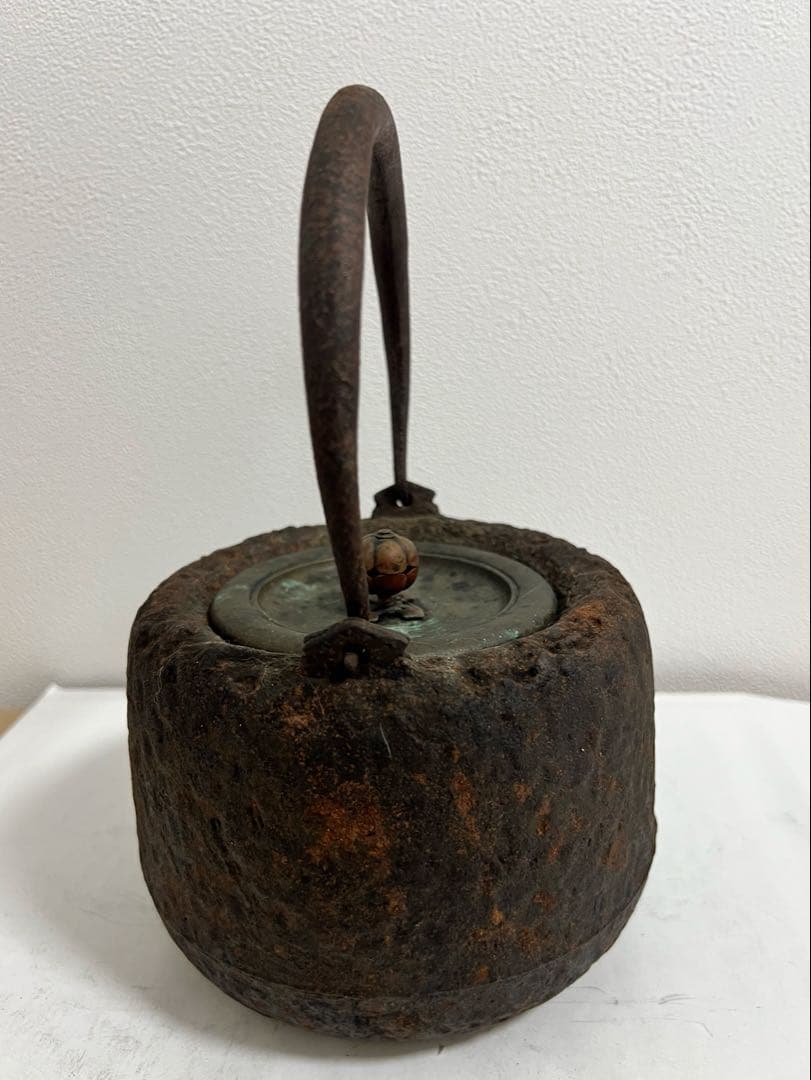 時代物 龍文堂 安之介 小振 鉄瓶 急須 水漏れなし 茶道具 骨董品