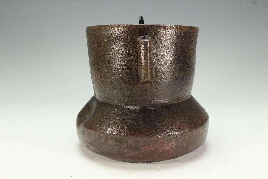 茶道具 古備前 管耳砂金袋 水指 徳川美術館参事 識箱(K-A409)