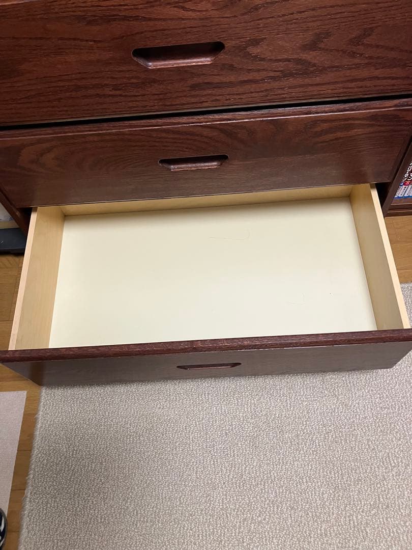 中古　アメリカ家具3段チェスト 引き出し収納家具 サイドチェスト