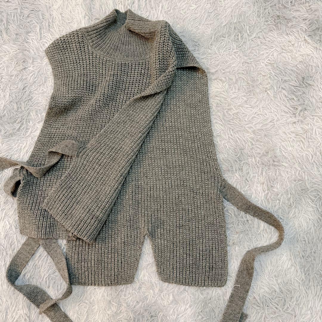 MAISON SPECIAL ボリュームスリーブプリーツトップス ニットベスト