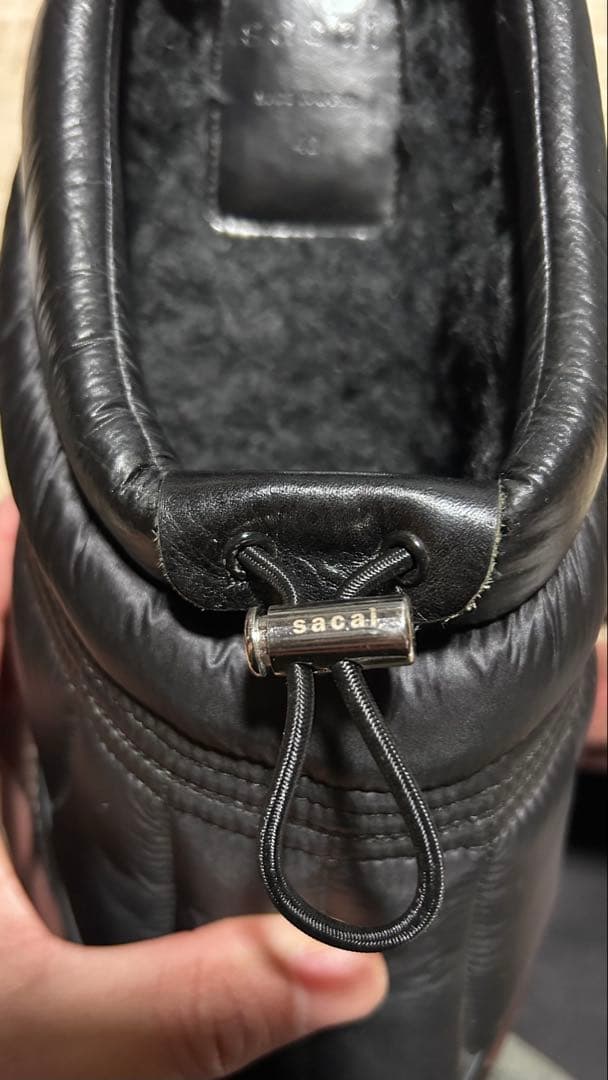 sacai スリッポン 42 ブラック