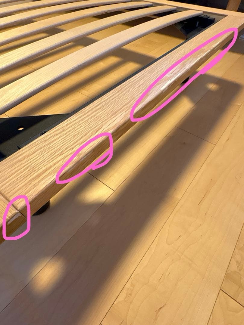 無印良品 木製ベッドフレーム オーク材突板 シングル