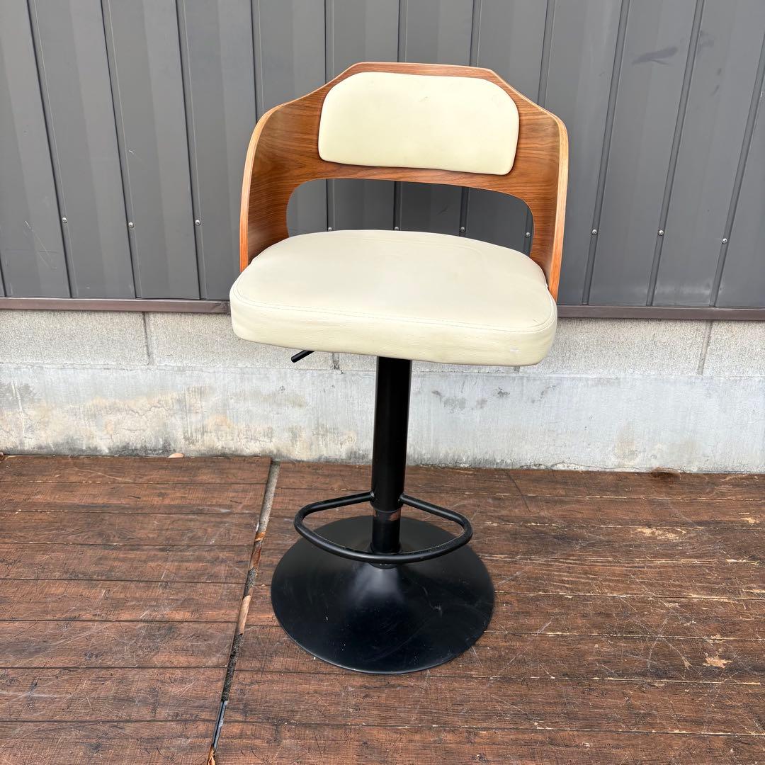 北欧レトロ ティアイアイ プライウッドカウンターチェア 木製フレームバーチェア