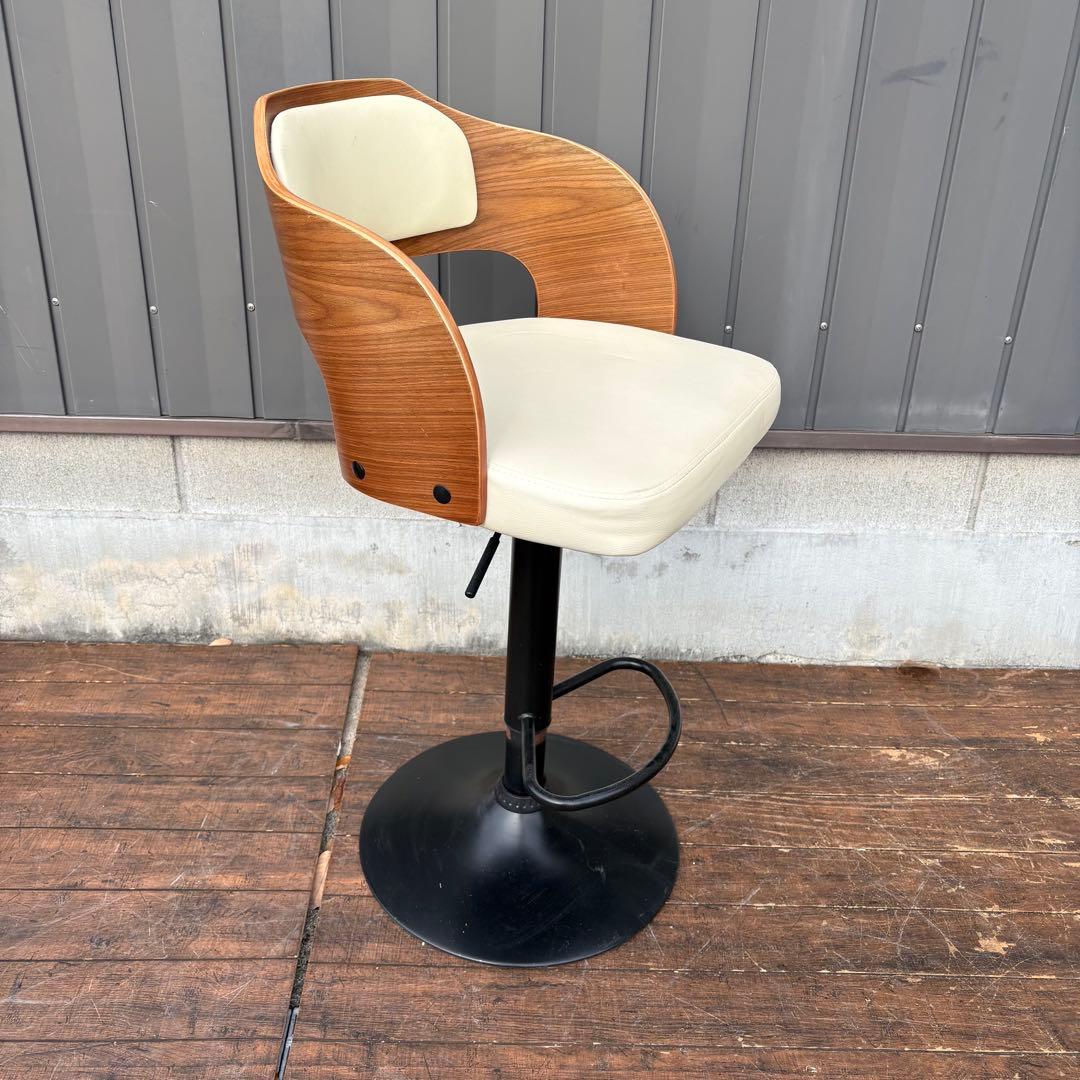 北欧レトロ ティアイアイ プライウッドカウンターチェア 木製フレームバーチェア