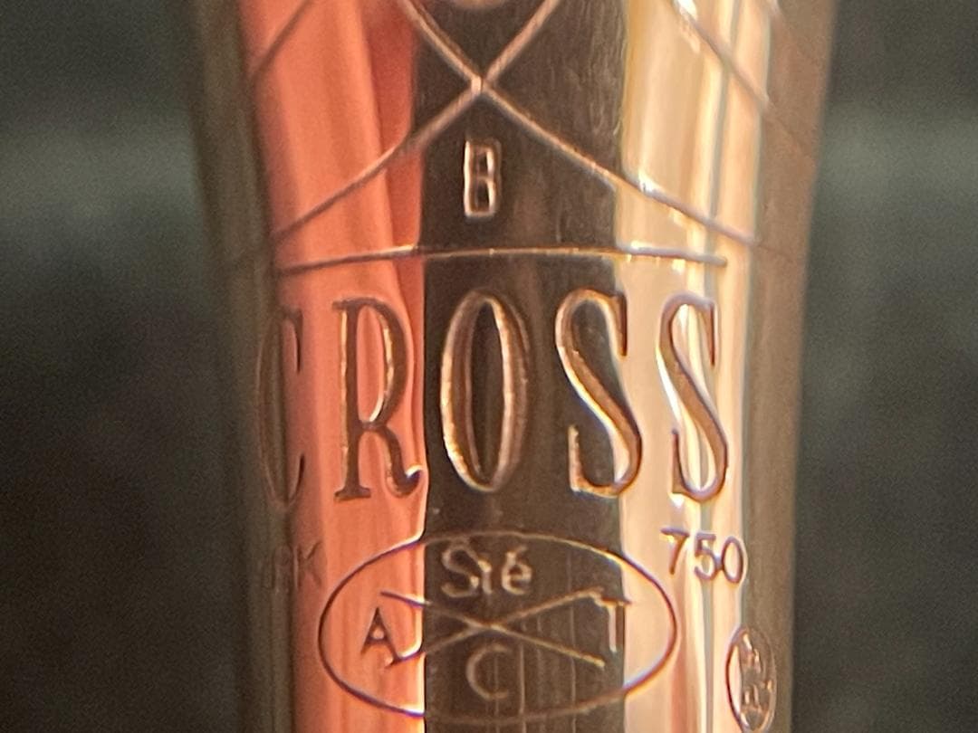 【未使用】CROSS クロス万年筆 18K 金張 ボールペン、シャーペンセット