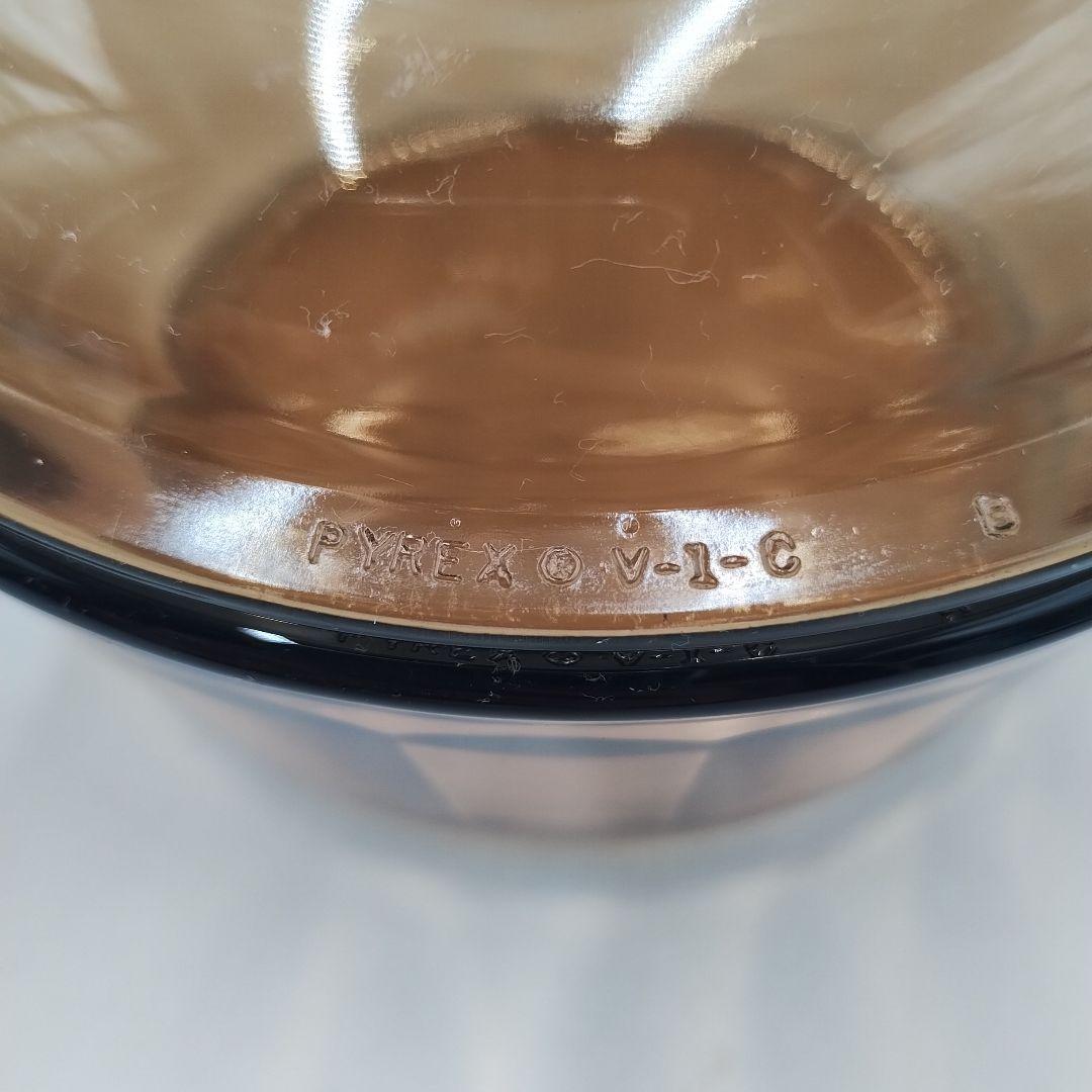 bM130L 昭和レトロ　ビジョン　コーニング　USA　ガラス製　耐熱鍋・片手鍋