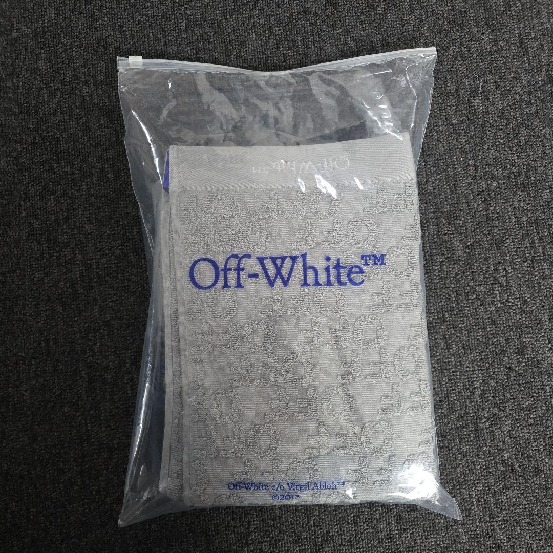 新品未使用品　Off-White シャワータオル　２枚セット　グレー