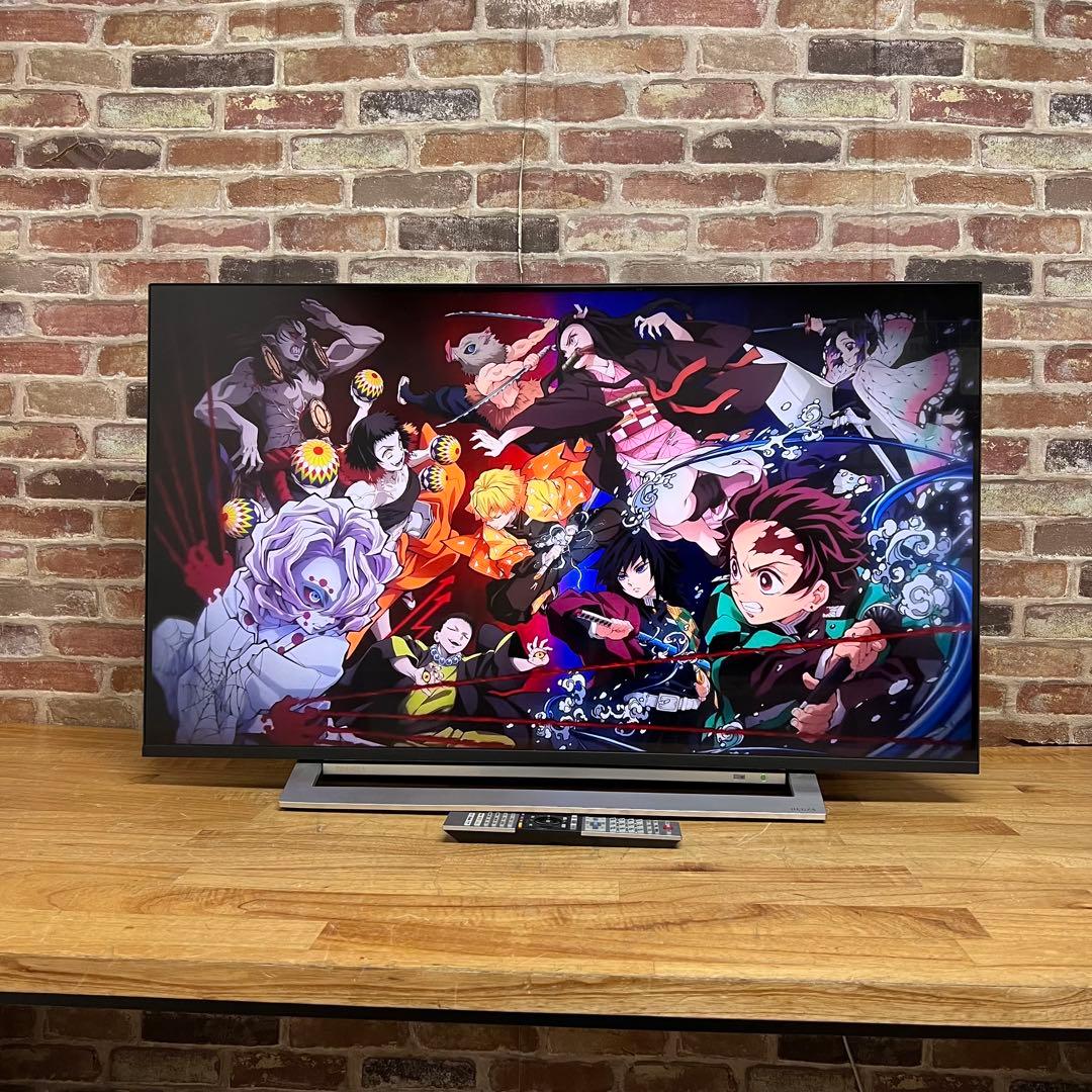 東芝 43V型 4Kチューナー搭載 液晶テレビ レグザ 43M520X W録画○