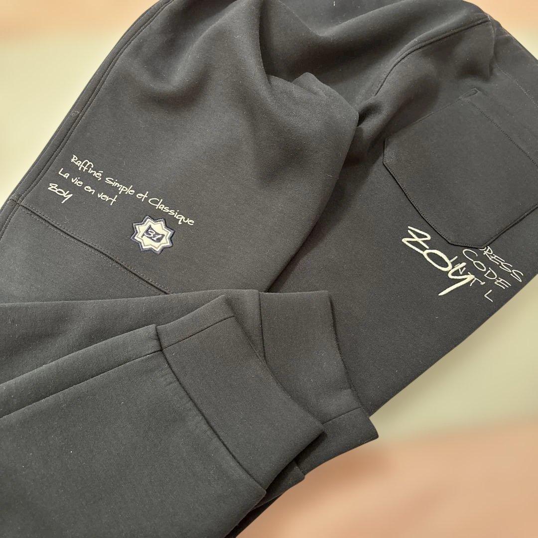 ZOY ゾーイ ダブルジップジャージ パンツ上下セット ネイビー✖️グレー