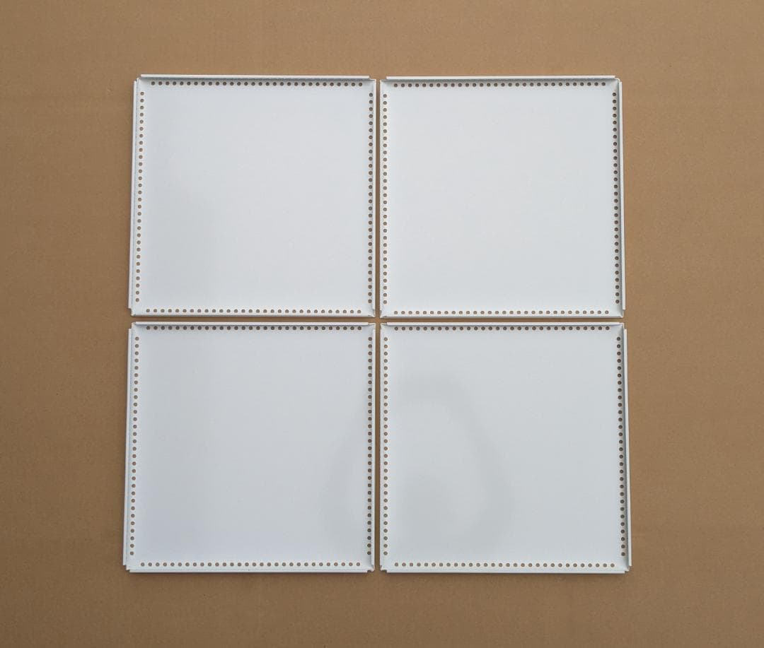 USMハラー用パーツ 中間パネル 板 33.5x33.5cm 部品 白 4枚
