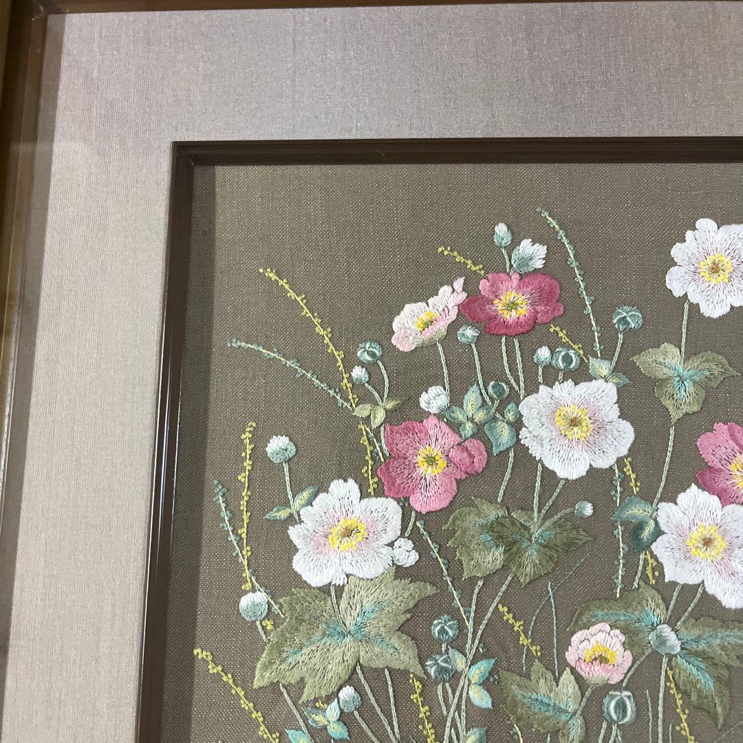 戸塚刺繍額　花