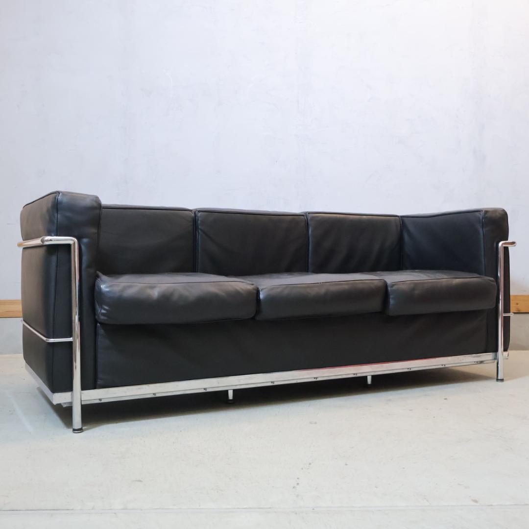 IDC OTSUKA 大塚家具 ル・コルビュジエ LC2 3人掛けソファ 3P