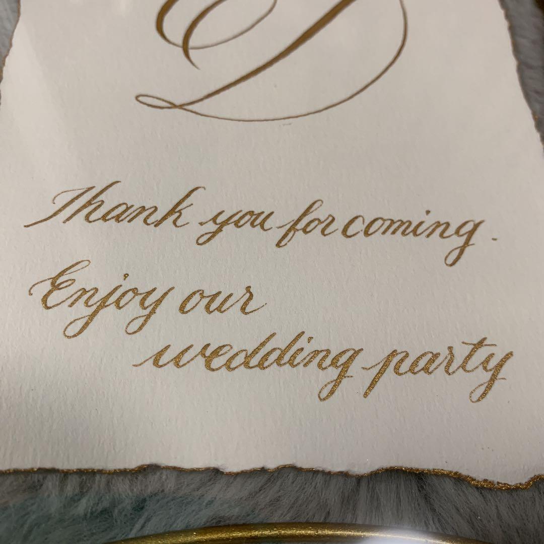 手書き テーブルナンバー 卒花 テーブルナンバー A〜H ８卓分