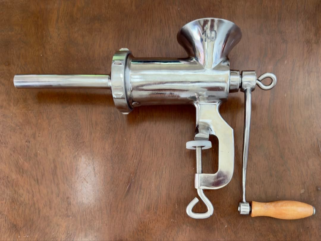 ステンレス製レトロフードチョッパー　美品