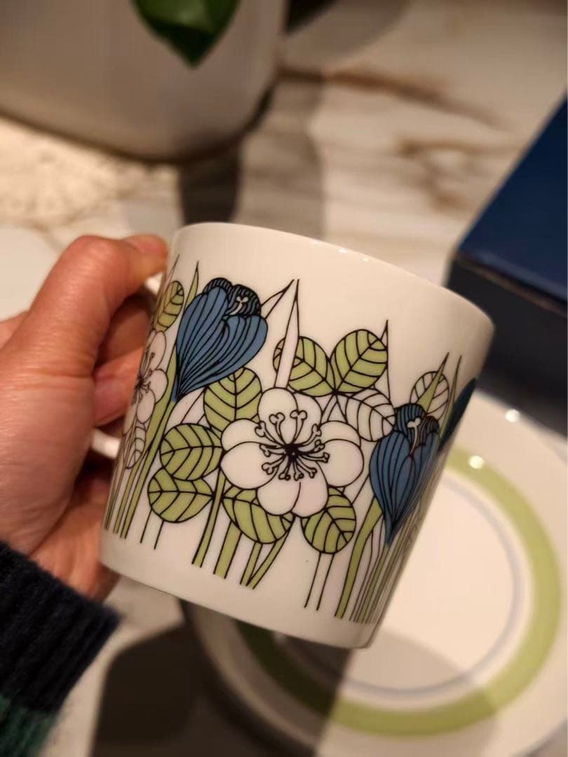 ARABIA Krokus アラビア　クロッカス　グリーン　スリーピースセット